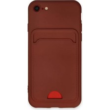 Sora Group iPhone 7 Kılıf Kelvin Kartvizitli Silikon - Bordo