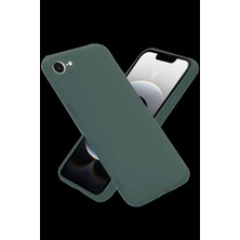 Miss Mojo Apple iPhone 16E Kılıf Nano Içi Kadife Silikon - Koyu Yeşil