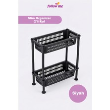Follow Me Slim Organizer 2'li Raf Siyah -FM515700-S