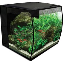 Fluval Flex Akvaryum 57Lt Siyah Modern Tasarım ile Balık Dostu Kullanım için Uygun