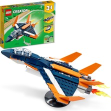 LEGO® Creator 3'ü 1 Arada Süpersonik Jet 31126 - 215 Parça Jet Uçağı, Helikopter ve Sürat Teknesi İçeren Eğlenceli Set