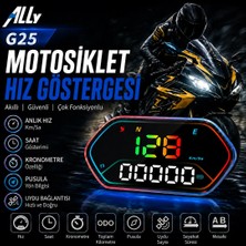 Uravas Store Ally Hud G25 Obd2 + Gps Head Up Display Hud Dijital Hız Göstergesi - Motosiklet ile UYUMLU-(5775)