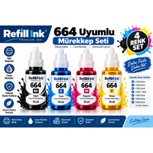 Bionet Teknik Epson L120 Uyumlu 664 Muadil 4 Renk Mürekkep Seti (Bk/c/m/y)