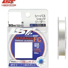 LİNESYSTEM Seabass 100 Fluorocarbon Sok Lider Misina 30 mt 14 Lb 0,31 mm