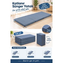 Tuğra Sünger Katlanır Sünger Yatak 80X180X10 , 90X190X10 ,140X190X10 (Çift Kişilik) Ölçülerinde