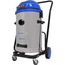 Cleanvac 3 Motorlu Islak Kuru Süpürge WD-753 75 lt Çelik Kazan ile Güçlü Temizlik Çözümü