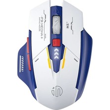 Inphic Inphıc F9 V2 Tri-Mode 12800 Dpı Kablosuz Mouse, Bluetooth / 2.4g / Kablolu Çoklu Cihaz Destekli Şarj Edilebilir Gaming Mouse - Mavi / Beyaz