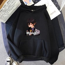 BarsDepo Anıme Money Baskılı Hoodie Sweatshirt %100 Pamuk | Supriz Hediyeli
