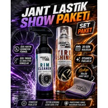 Ceramicar Custom Jant Lastik Show Paketi – Jant Temizleyici + 30 Gün Kalıcı Lastik Parlatıcı Sprey + Hediye 30X30 Jant Bezi
