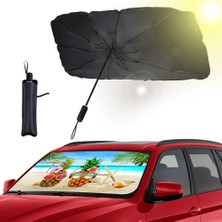 Belirtilmemiş Araba Güneş Gölge Koruyucu Şemsiye Oto Ön Cam GÜNEŞLIK(145CM*79CM)