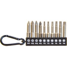 Ülkü 10 Parça 50MM S2 Manyetık Bıts Setı - B Grubu