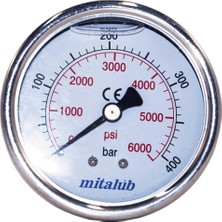 Ülkü Glıserınlı Paslanmaz Arkadan Manometreler (63MM x 200BAR)