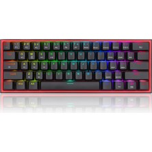 Redragon K616 Fizz Pro% 60 3 Modlu Kablolu, 2.4ghz Kablosuz, Bluetooth Mekanik Oyun Klavyesi, 61 Tuş