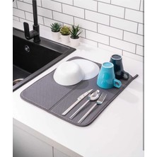 Solingen Bulaşık Matı Süper Emici Bulaşık Kurutma Matı 45X36CM Tezgah Üstü Bulaşık Matı