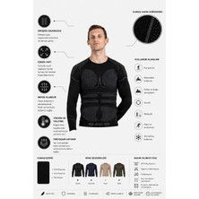 Oil Company Siyah Unisex Termal Içlik Üst Seamless Iıı. Seviye Pro