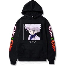 BarsDepo Killua Baskılı Hoodie Sweatshirt %100 Pamuk | Supriz Hediyeli