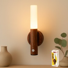 Sensörlü Type-C Şarjlı Günışığı LED Aplik Lamba 1W
