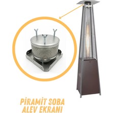 Trungo Piramit Soba Alev Ekranı / Alev Silindiri