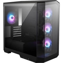 MSI Msı Mag Pano M100R Pz B65 Temperli Cam 3X120MM 1X120MM Argb Fan 650W Bronz Panoramik Siyah Kasa
