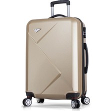 My Valice Diamond Gold Orta Boy Valiz 67x43x28cm ABS Malzeme ile Konforlu Seyahat