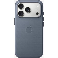 Apple iPhone 18 Pro İçin Magsafe Özellikli Tech Dokuma Kılıf - Şambre Mavisi