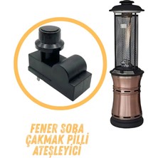 Trungo Fener Soba Pilli Çakmak - Dış Mekan Gazlı Isıtıcı Elektronik Ateşleyici Mekanizması