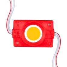 12 Volt 2.4 Watt Kırmızı Cob LED Modül - 40X22 mm