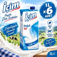 İçim Içim Tam Yağlı Süt 1lt x 6 Adet