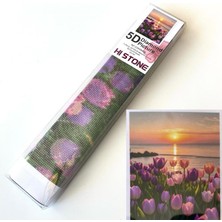 NT Boncuklu Taşlı Pano Mozaik Elmas Goblen Diamond Tablo 50 x 40 cm Günbatımı