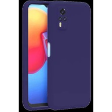 Cotton Soft Vivo Y53S Kılıf Nano Içi Kadife Silikon - Mor