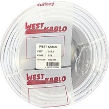 Royaleks 3x1,5 mm Ttr Elektrik Kablosu 100 Metre