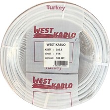 Royaleks 2x2,5 mm Ttr Elektrik Kablosu 100 Metre