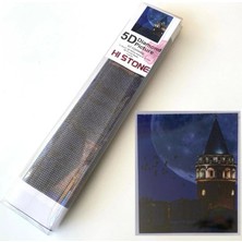NT Boncuklu Taşlı Pano Mozaik Elmas Goblen Diamond Tablo 50 x 40 cm Galatada Gece Vakti