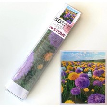 NT Boncuklu Taşlı Pano Mozaik Elmas Goblen Diamond Tablo 50 x 40 cm Kristal Çiçeği