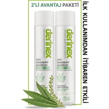 Derinex Anti Dandruff Çay Ağacı Yağı Selenyumlu Kepek Karşıtı Şampuan 250 ml x 2 Adet