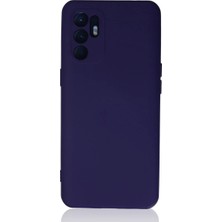 Oppo Reno 6 Kılıf Nano Içi Kadife Silikon - Mor