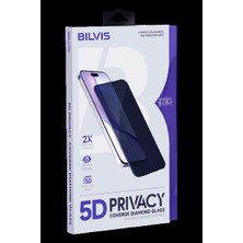 Miss Mojo Apple iPhone 16 5d Privacy Diamond Hayalet Cam Ekran Koruyucu