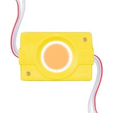 12 Volt 2.4 Watt Sarı Cob LED Modül - 40X22 mm