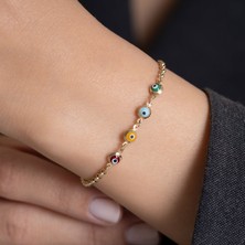 Bayar Gold 14 Ayar Altın Renkli Bonibon Çocuk Künye