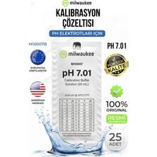 Milwaukee Instruments Milwaukee M10007B Ph 7.01 Kalibrasyon Çözeltisi 20 ml x 25 Adet – Tek Kullanımlık Ph Tamponu
