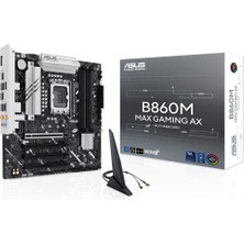 ASUS B860M MAX GAMING AX Intel B860 LGA1851 DDR5 8666 DP 3x M2 USB3.2 Gen 2x2 WiFi 6 + BT AURA RGB 2.5Gbit LAN mATX