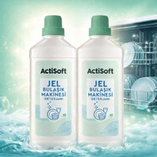 Actisoft Jel Bulaşık Makinesi Deterjanı 1000 ml x 2 Adet