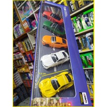 Oyuncak Sahili Bmw M4 Bmw Z4 Bmw Csl 3.0 M850İ Metal Araba M4 Gt3 5 Adet Birden Araç Seti Msz Orjinal 1:64 Ölçek Model 5li Araçlar 7.5cm