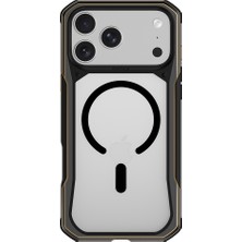 iPhone 18 Pro Uyumlu Kılıf M-Safe Şarj Özellikli Raptic Shield Evo Serisi Airbagli Kapak Siyah