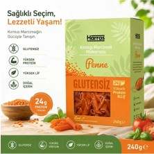 Harras Glutensiz Proteinli Kırmızı Mercimek Makarnası Penne 240G