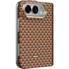 iPhone Duo Uyumlu Kılıf M-Safe Özellik Raptic Aramid Skinpro Origin Serisi Karbon Kapak Kahverengi