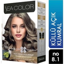 Belirtilmemiş Sea Color Saç Boyası 8/1 Küllü Açık Kumral