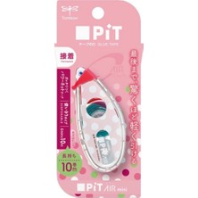 Tombow Pit Aır Mini Şerit Yapıştırıcı 6MMX10M Pembe Noktalı