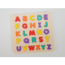 Bezos 3D Baskı Renkli A-Z Alfabe Puzzle - 26 Harfli Eğitim Seti