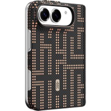 iPhone Duo Uyumlu Kılıf M-Safe Şarj Özellikli Raptic Aramid Skinpro Grid Serisi Karbon Kapak Siyah
